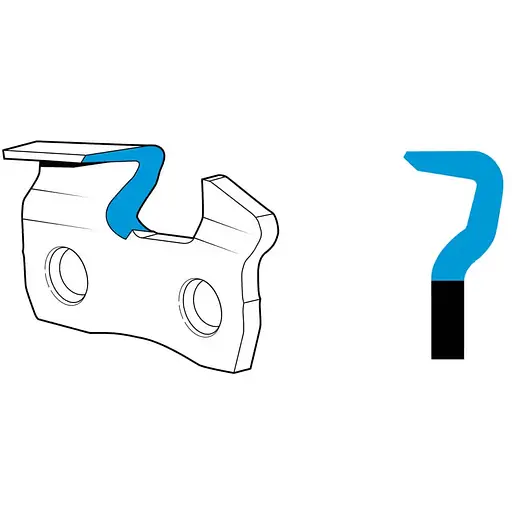 Ланцюг Oregon, 3/8", 1.3 мм, 54 ланки, довжина ланцюга 16"/40 см (91VXL_54E) - фото 2