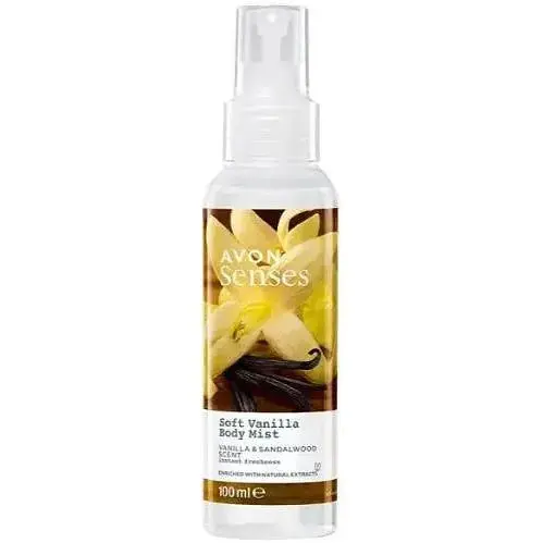 Спрей для тіла Avon ароматний Senses Ніжна ваніль 100 мл - фото 1