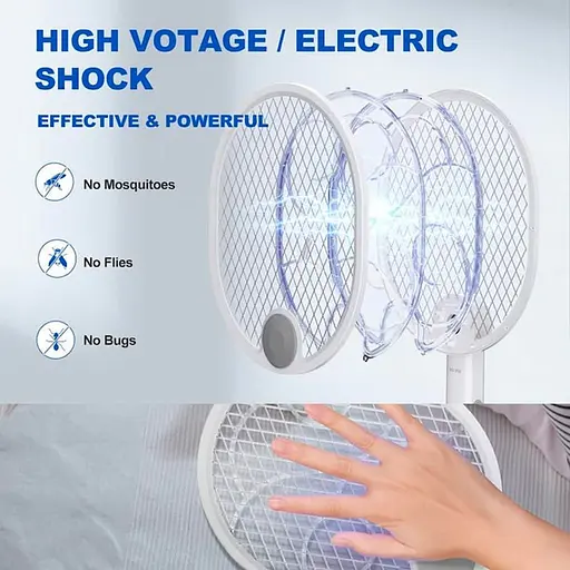 Электрическая мухобойка Epik WD-956 Rechargeable 1200mAh White [111174] - фото 4