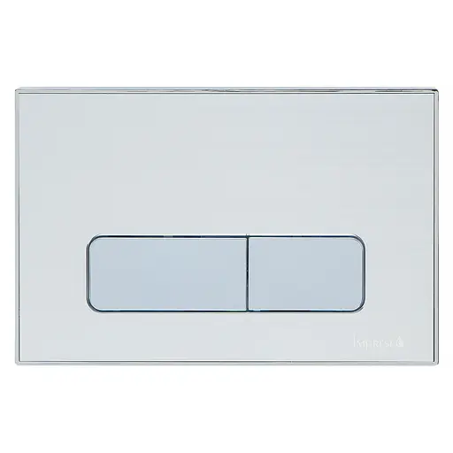 Кнопка змиву Imprese i7113AP срібло сатин, вставка з алюмінію - фото 1