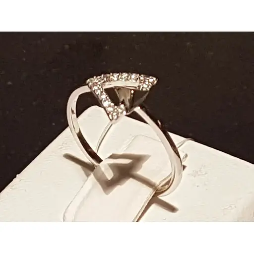 Срібне кільце Qvaliz з фіанітами. 901-00874 16 - фото 4