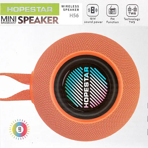 Портативная Bluetooth-колонка Hopestar H56 Оранжевый - фото 2