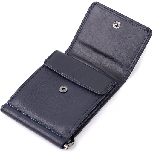 Вертикальный мужской зажим из зернистой натуральной кожи Tony Perotti 8х10.5х1 см acs0032267 - фото 6