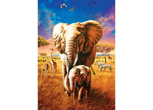 Пазл Art Puzzle Мати та слоненя 1000 ел. (5204) - фото 2