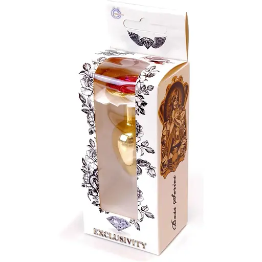 Анальна пробка Boss Of Toys Boss Series - Jewellery Gold Plug Pink S, BS6400017, Золотий / Яскраво-рожевий - фото 7