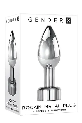 Анальна пробка Gender X Rockin Metal Plug 9.2 см (сріблястий) - фото 5