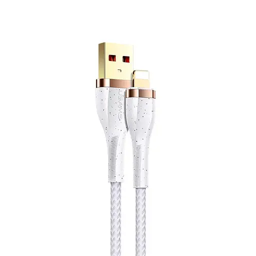 Кабель усиленный USAMS US-SJ487 U64 Lightning Aluminum Alloy Cable 1,2 м белый