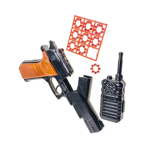 Іграшковий пістолет "B60" з пістонами та іграшковою рацією 252GG - фото 4