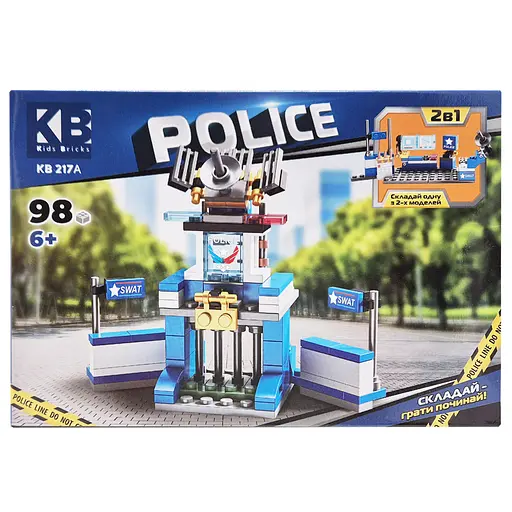 Дитячий конструктор Поліцейська серія Police KB 217A 2 в 1, 98 деталей