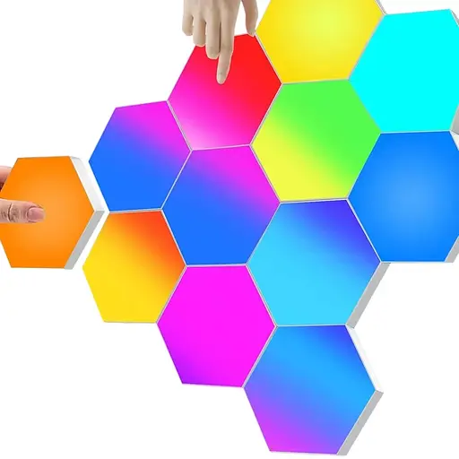 Світлодіодні шестикутні світильники Amailtom з дистанційним керуванням RGB сенсорні