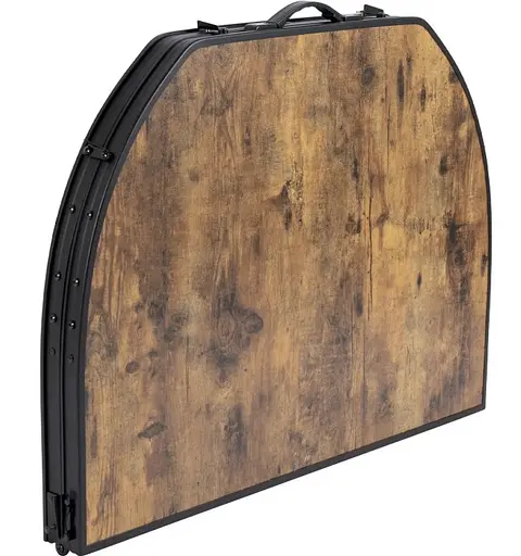 Стол Bo-Camp Melrose Oval 120x80 cm Black/Wood look (1404220) - фото 4