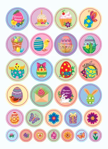 Великодні наліпки. Святковий кошик - фото 3