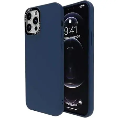 Чохол-накладка Molan Cano Silicone SF Jelly Mixxi для Apple iPhone 12 Pro Max (dark blue)