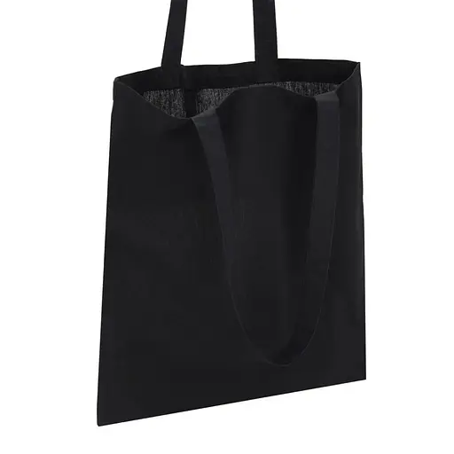 Екосумка для покупок Bambi Сумка-шоппер чорна, розмір 38 х 42 см (140 г/м2) - фото 3