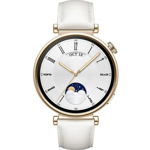 Smart Watch Huawei GT 4 41mm White (Leather Strap) UA - фото 1