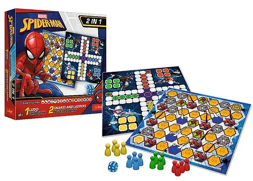 Настольная игра Trefl Лудо 2 в 1. Марвел: Человек-паук (Ludo 2 in 1: Marvel. Spider-Man) (02419) - фото 5