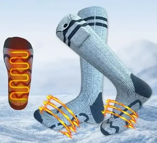 Носки с подогревом ZBHSWZ07 без блока питания 38-44р. (Серые) - фото 5