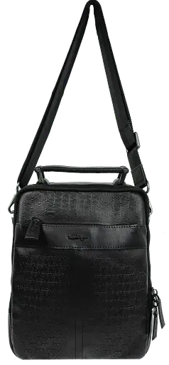 Кожаная мужская сумка, барсетка черная Mykhail Ikhtyar sum0028764 - фото 4