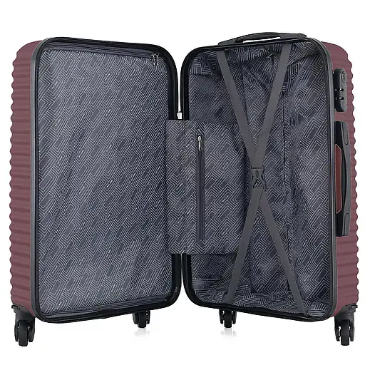 Чемодан Semi Line 22" M Burgundy (T5574-3) - фото 2