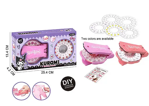 Набор для творчества "Kuromi" DM249-132(Coral) устройство для крепления страз, стразы - фото 2