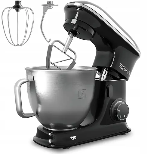 Тестомес миксер планетарный Zeegma PLANEET CHEF BLACK 2200 Вт - фото 1
