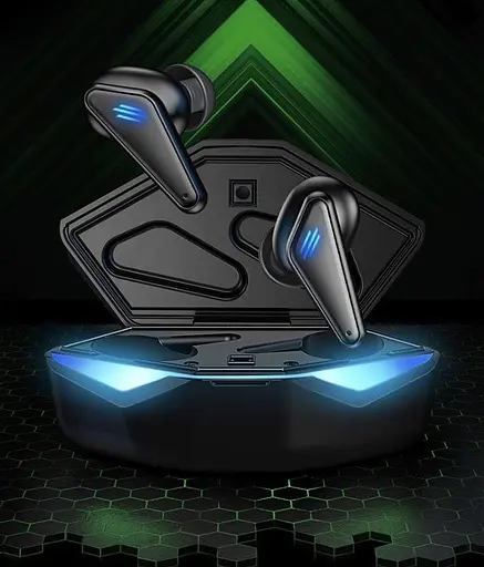 Ігрові водонепроникні bluetooth навушники TWS K55 з LED підсвічуванням Геймерські бездротові навушники - фото 9