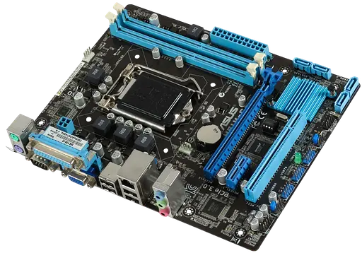 Материнская плата Asus H61M-C LGA 1155 (H61M-C) Б/У - фото 2