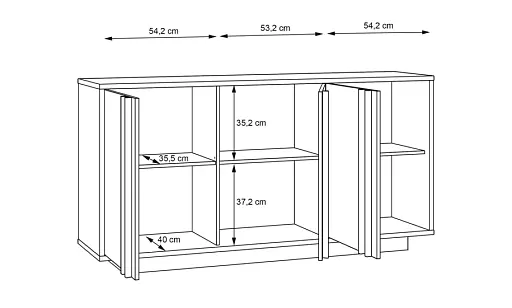 Комод Forte Meble 3д Сандовал SNOK231 дуб рів'єра/дуб сніжний - фото 5