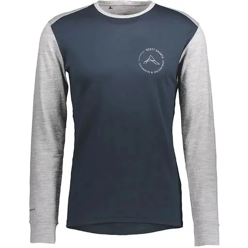 Термокофта Scott Defined Merino Blue/Grey Melange S (1081-277772.7037.006)