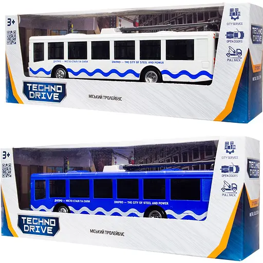 Модель TechnoDrive Міський тролейбус Дніпро (KM250424) - фото 10