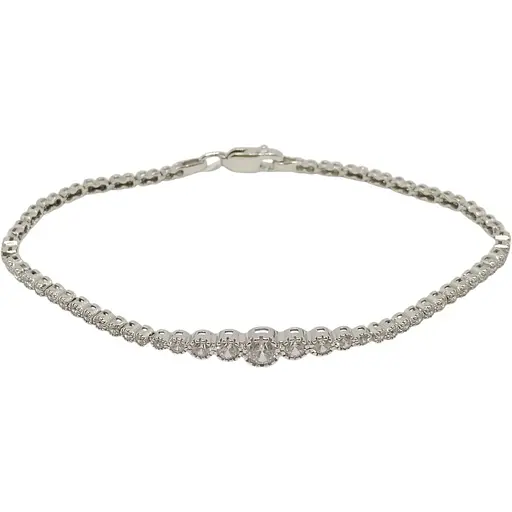 Золотой браслет Favoritum с фианитами. 911206_2Б 17,5