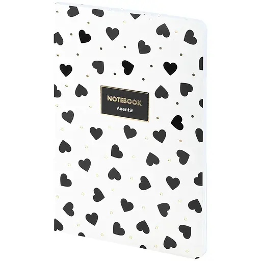 Книга записна A5 в клітинку Black&White 80 аркушів (8700-26-A) - фото 2