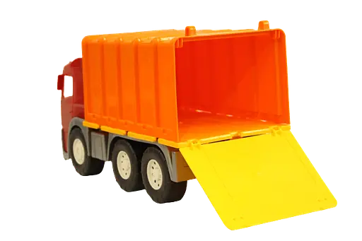 Детская пластиковая машинка для мальчика Магирус Фургон с широкими колесами машинка для песочницы Красная - фото 4