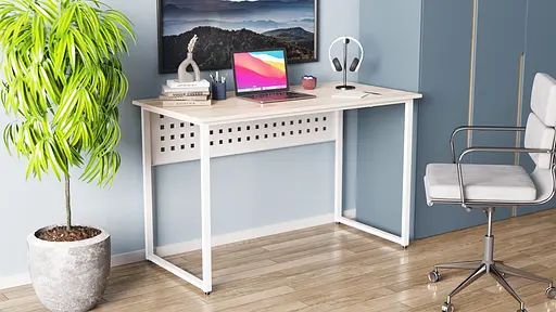 Компьютерный стол Ferrum-decor Майк 75x140x60 белый ДСП Дуб Артизан 16мм (FRD-101320)