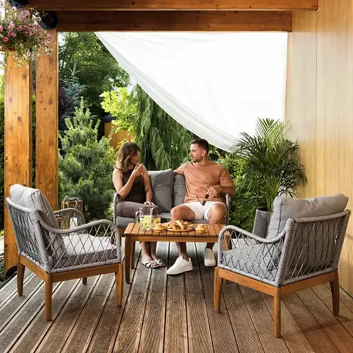 Комплект садових меблів Di Volio Ragio сірий - фото 4