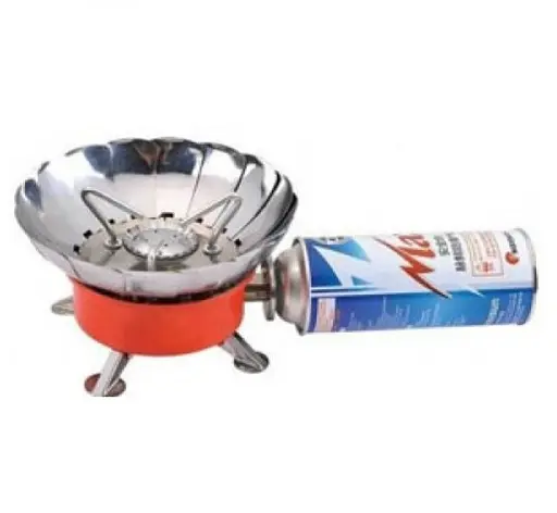 Портативная туристическая газовая плита Kovar K-203 с ветрозащитой и пьезоподжигом - фото 3