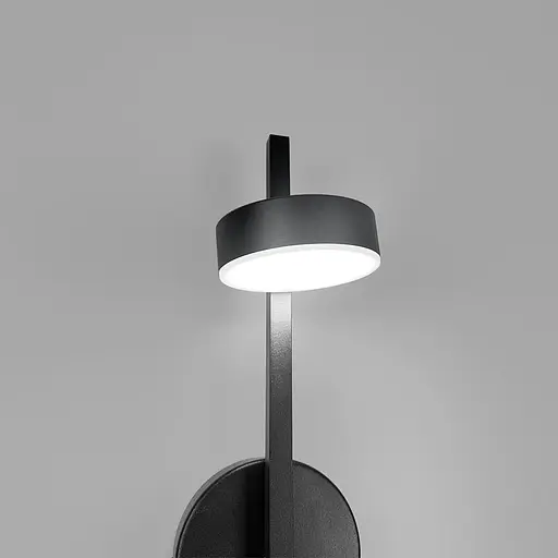 Світлодіодне бра у чорному металевому корпусі 31х10х14 см Line F Арт. WJ120/1 - фото 4