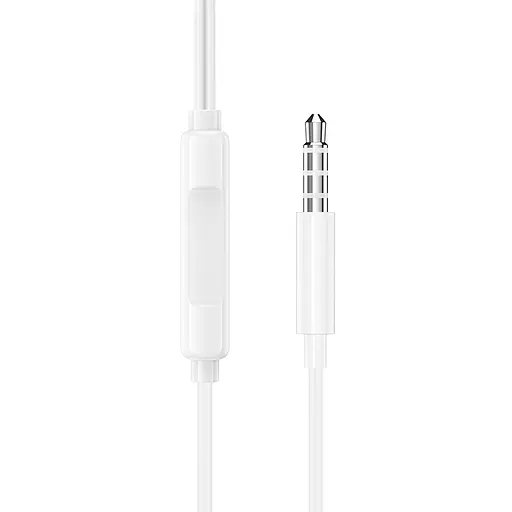 Навушники BOROFONE BM100 Pro Fuente universal earphones with microphone White - фото 4