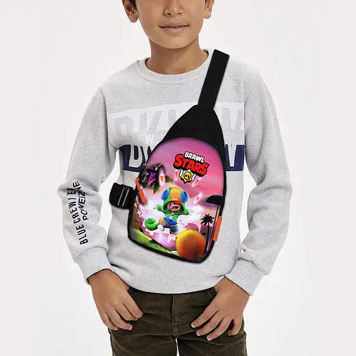 Сумка через плече дитяча Brawl Stars 29х17 см сумка слінг для хлопчика (01924)