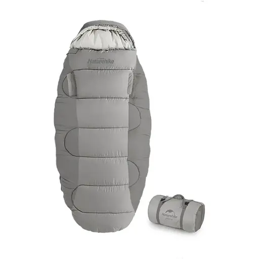 Спальный мешок овальный Naturehike PS300 CNK2350WS026, серый