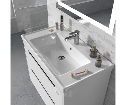 Тумба підвісна Sanwerk Грета Air 80 Білий з умивальником New Line (MV0000887) Білий - фото 3