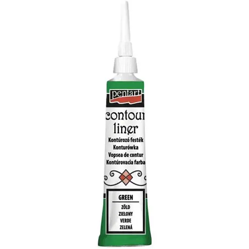 Контур универсальный Pentart Зеленый 20 мл - фото 1