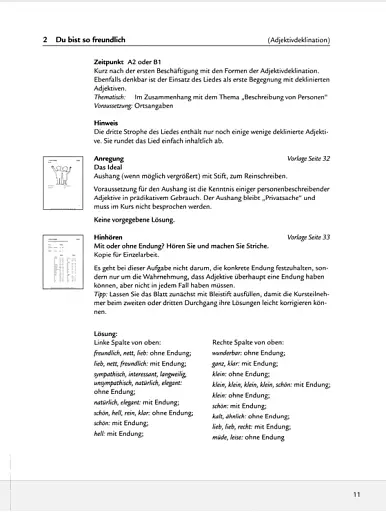 Grammatikalische Liebeslieder: Methodische Vorschlage Und Kopiervorlagen MIT Audio-CD - фото 2
