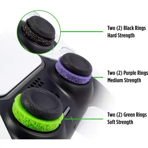 Накладки на стики Kontrolfreek Precision Rings для PS4/PS5/Xbox [142767] - фото 2