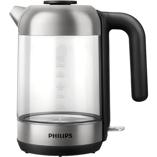 Електрочайник Philips Series 5000, 1.7 л чорно-сріблястий (HD9339/80)