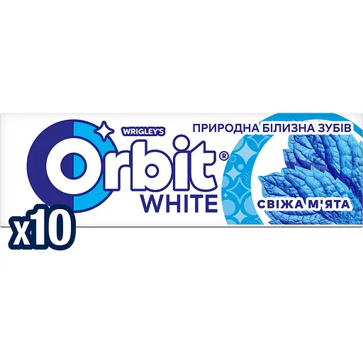 Уценка. Резинка жевательная Orbit Белоснежный Свежая мята, 14 г (686646)