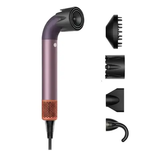 Фен-стайлер для волосся Super Hairdryer 1600 Вт 4 насадки, фіолетовий