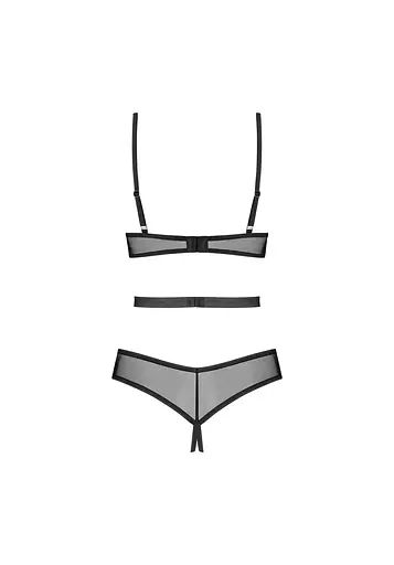 Боді Obsessive Euridia otwarte XL/2XL (чорний) - фото 3