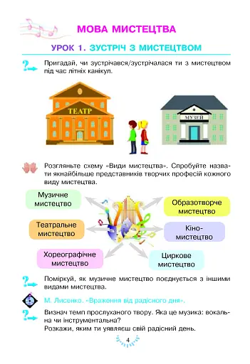 Мистецтво. Підручник інтегрованого курсу для 2 класу - фото 4