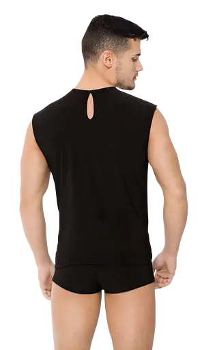 Сексуальный комплект Softline Shirt and Shorts 4604 XL черный с белым - фото 2